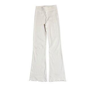 Zara|Kids Ribbed Flare Pants – Cream/Ivory – Size 10